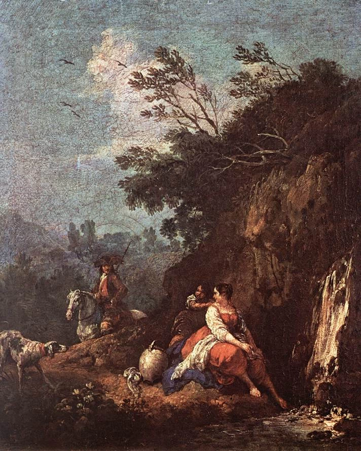 Paesaggio con ruscello e figure - Accademia Carrara, Bergamo